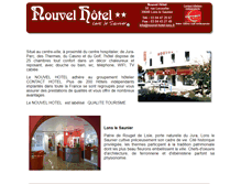 Tablet Screenshot of nouvel-hotel-lons.fr